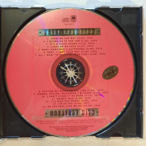 Greatest Hits by Peter Frampton (CD, 1996) - Picture 4 of 6